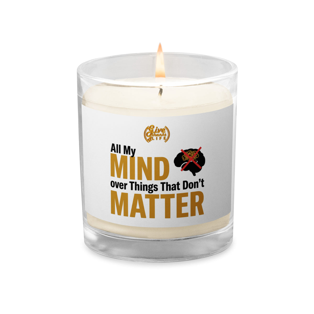 GT4L Student Wellbeing My Mind Glass Jar Soy Wax Candle, view 6