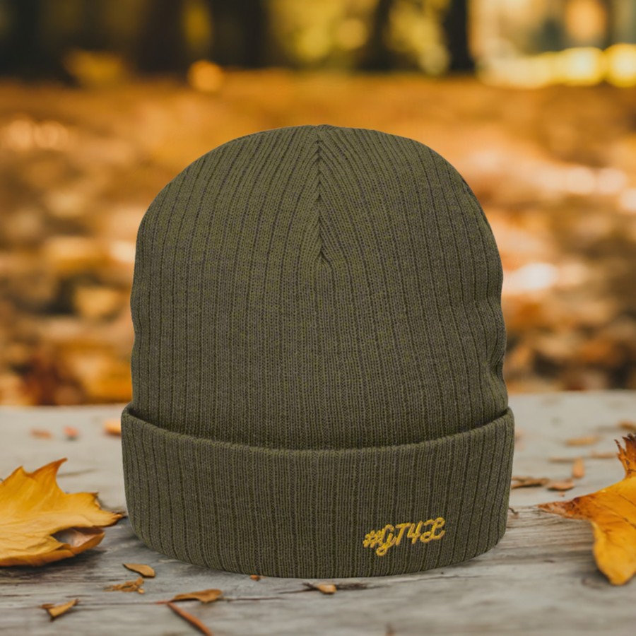 GT4L Ribbed Knit Beanie, view 4