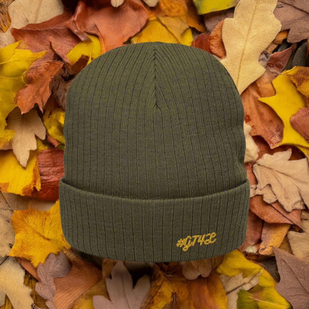 #GT4L Ribbed Knit Beanie. Branded Clothing and Accessories