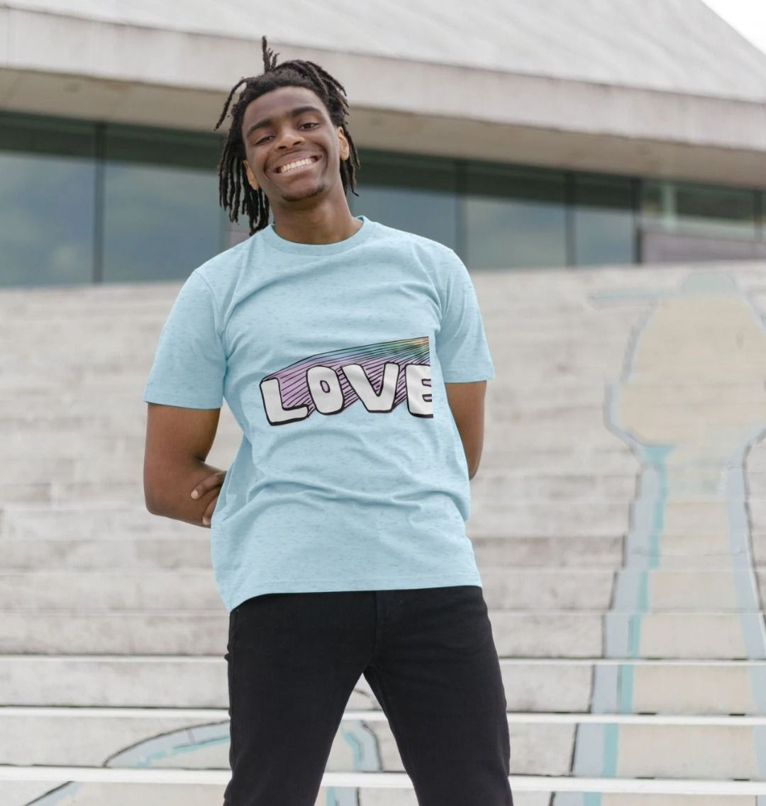 #GT4L Love/Peace Recycled Print T-Shirt. Branded Fashion Clothing & Accessories.
