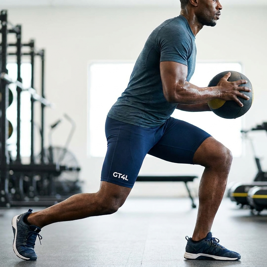 GT4L Men's Tye-Dye Athletic Long Shorts | Sustainable Workout Shorts | UPF50+ UK