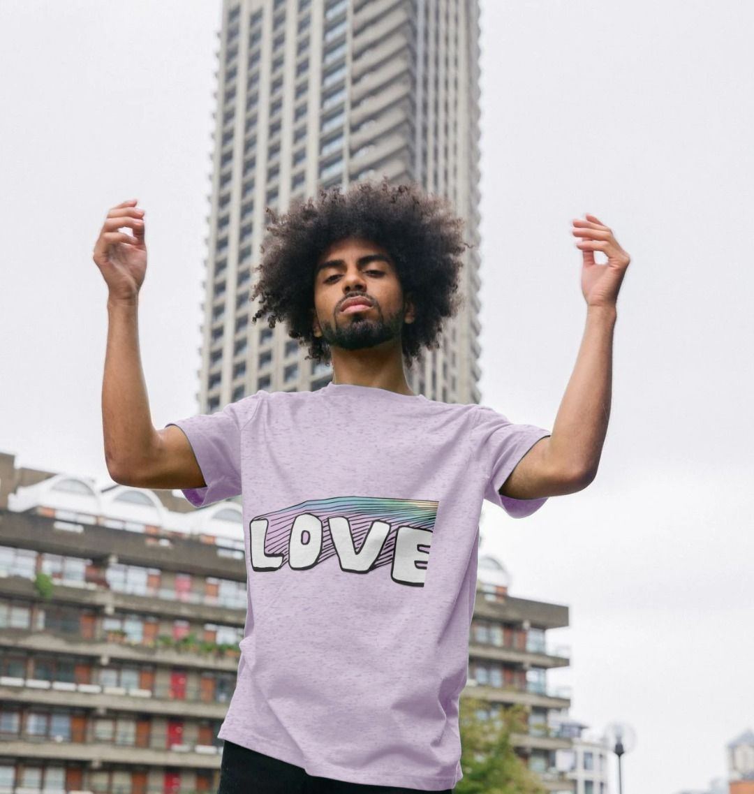 #GT4L Love/Peace Recycled Print T-Shirt. Branded Fashion Clothing & Accessories.