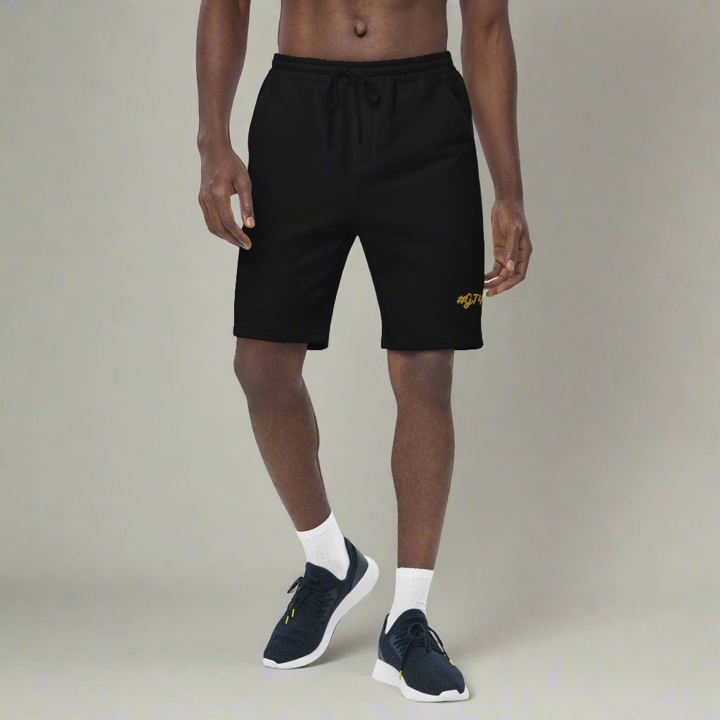 GT4L Men's Embroidered Fleece Shorts