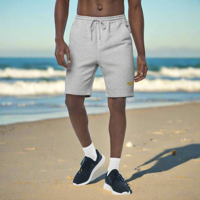 GT4L Men's Embroidered Fleece Shorts