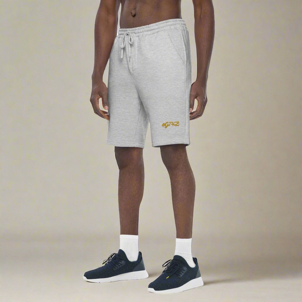 GT4L Men's Embroidered Fleece Shorts, view 7