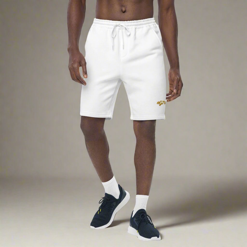 GT4L Men's Embroidered Fleece Shorts, view 8