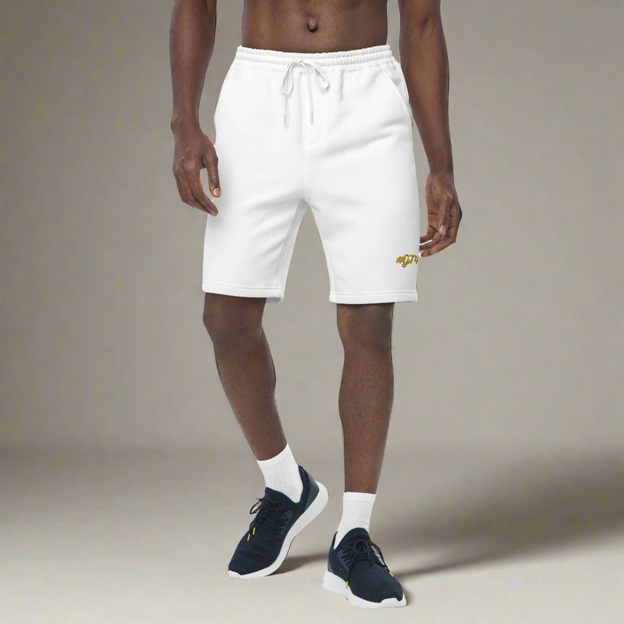 GT4L Men's Embroidered Fleece Shorts, view 8