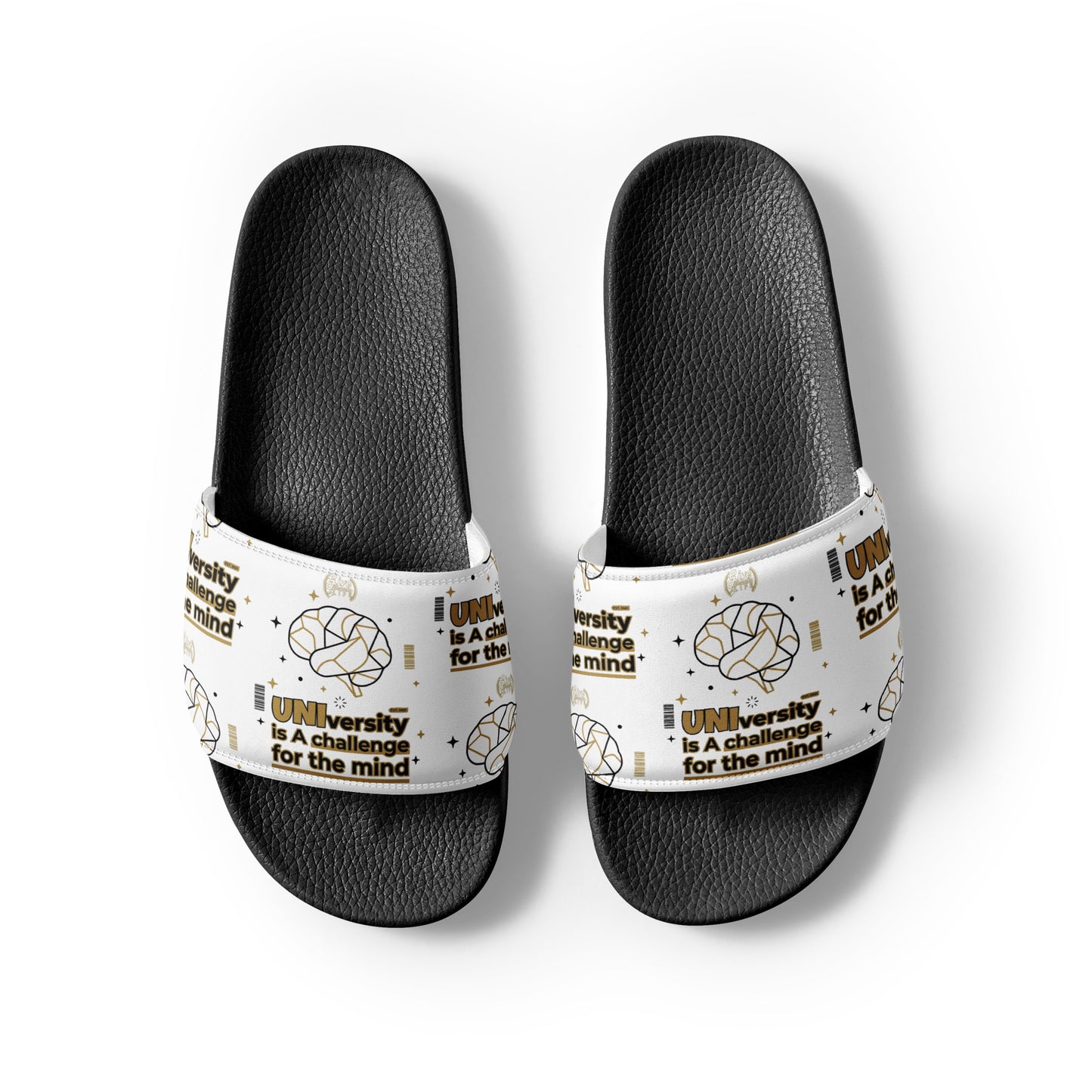 Black and white slides with 'Bobby's Place' logo on a white background