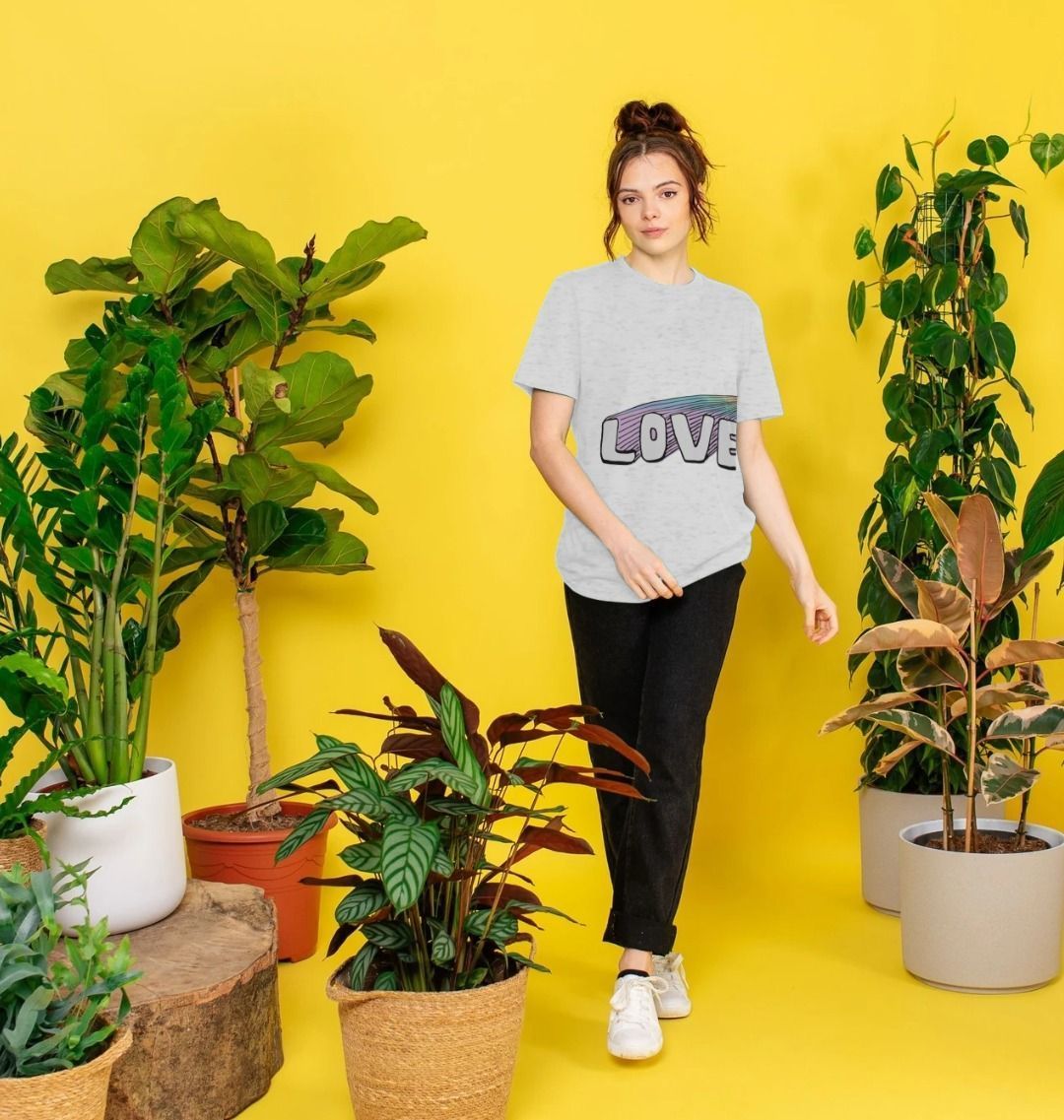 #GT4L Love/Peace Recycled Print T-Shirt. Branded Fashion Clothing & Accessories.
