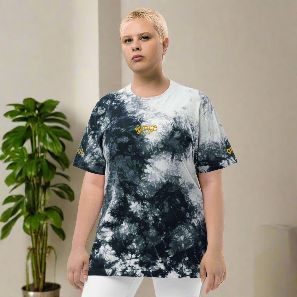 GT4L Women's Oversized Tie-Dye T-Shirt, view 4