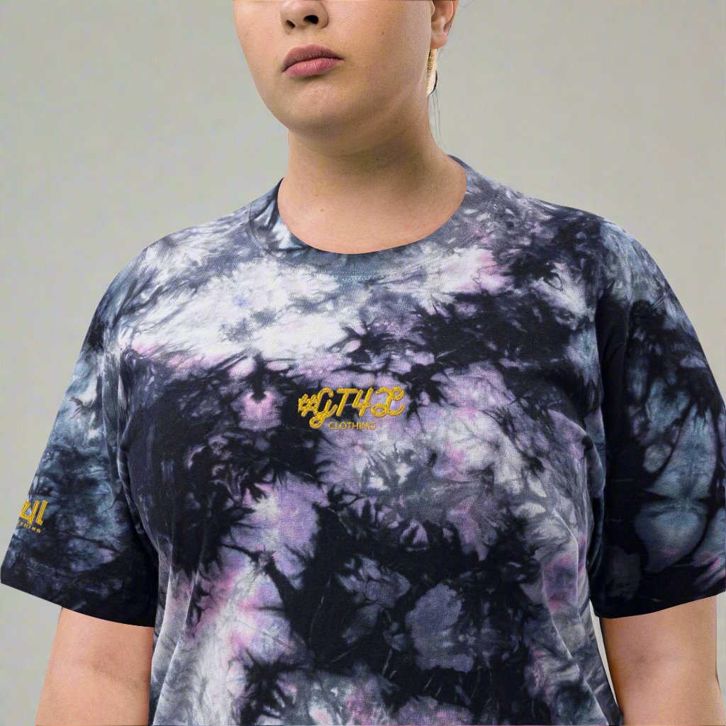 GT4L Women's Oversized Tie-Dye T-Shirt, view 7