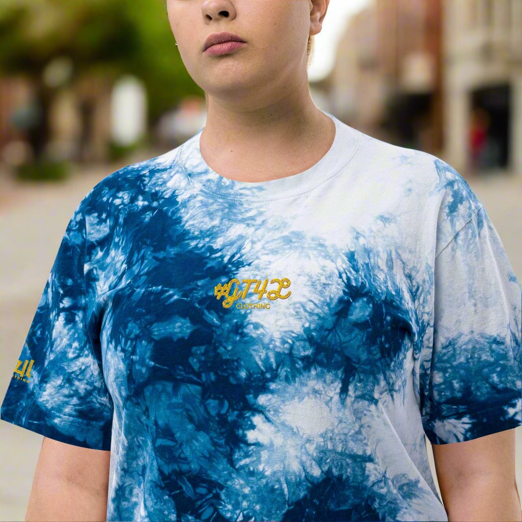 GT4L Women's Oversized Tie-Dye T-Shirt, view 9