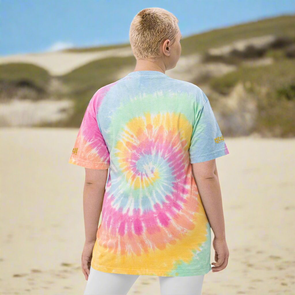 GT4L Women's Oversized Tie-Dye T-Shirt, view 10
