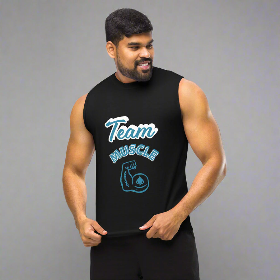 GT4L Men's Black Muscle Shirt, view 5