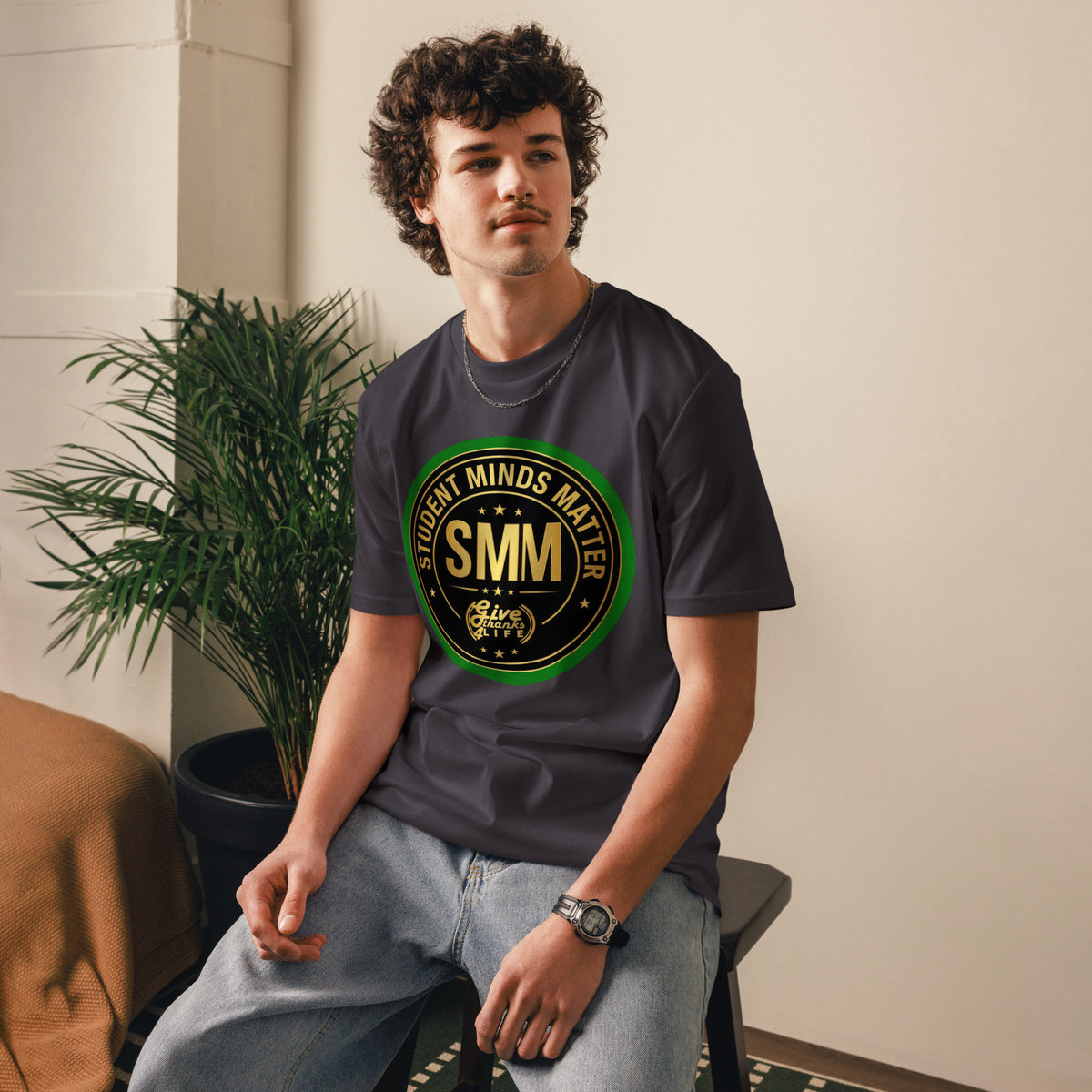 GT4L Students Minds Matter Organic Cotton T-Shirt, view 6