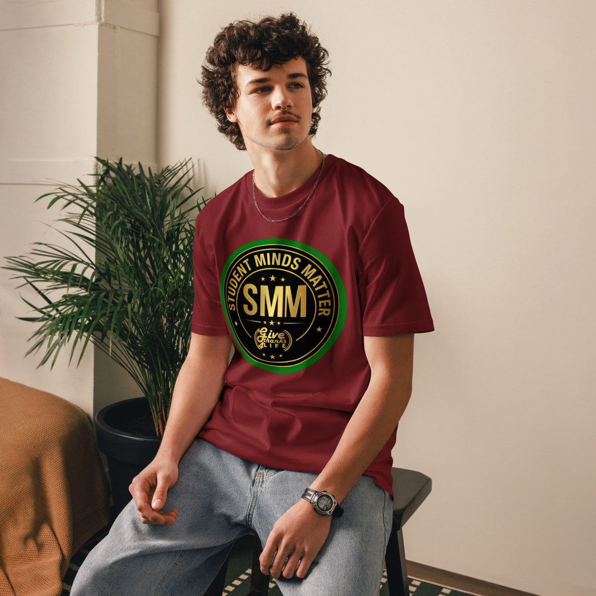 GT4L Students Minds Matter Organic Cotton T-Shirt, view 5