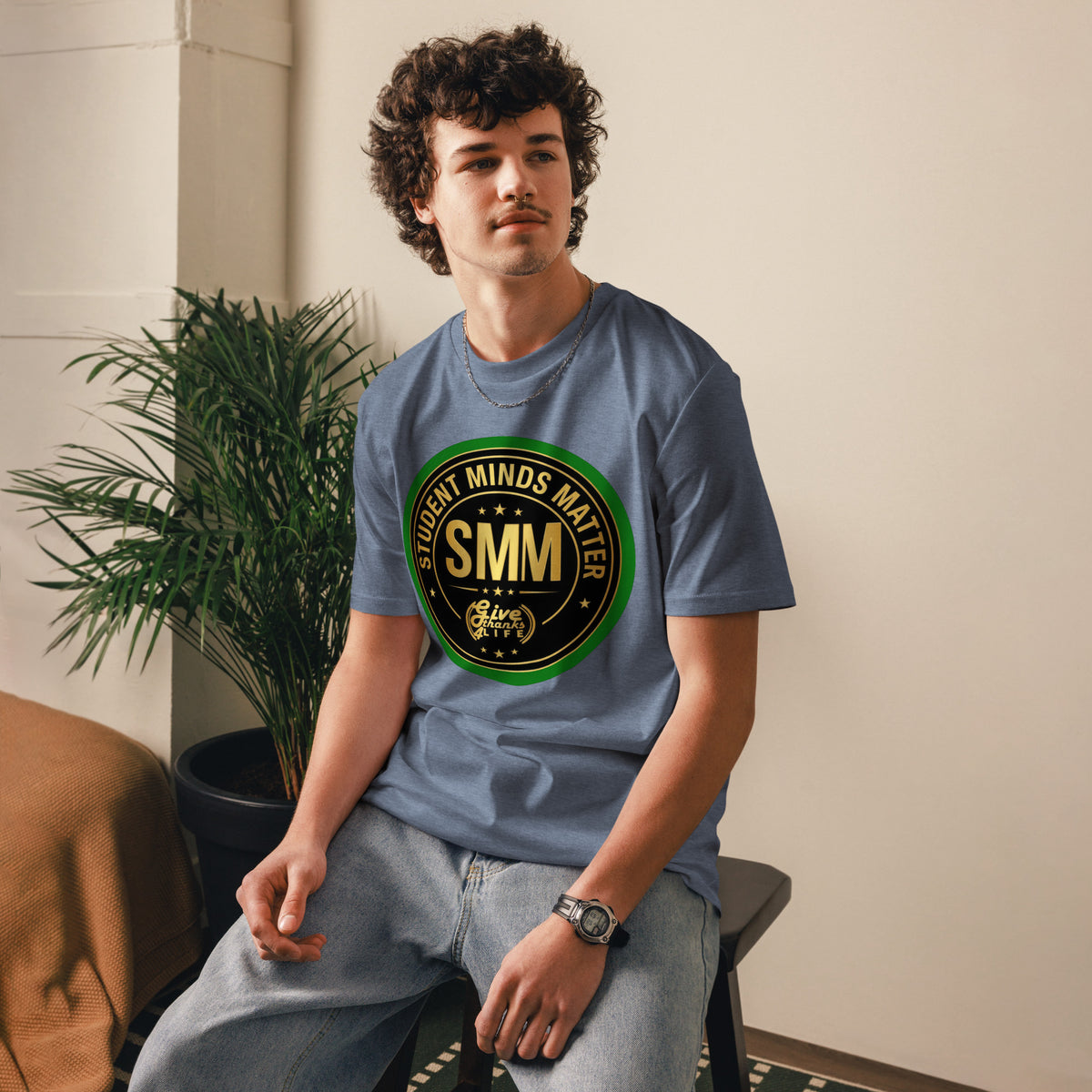 GT4L Students Minds Matter Organic Cotton T-Shirt, view 10