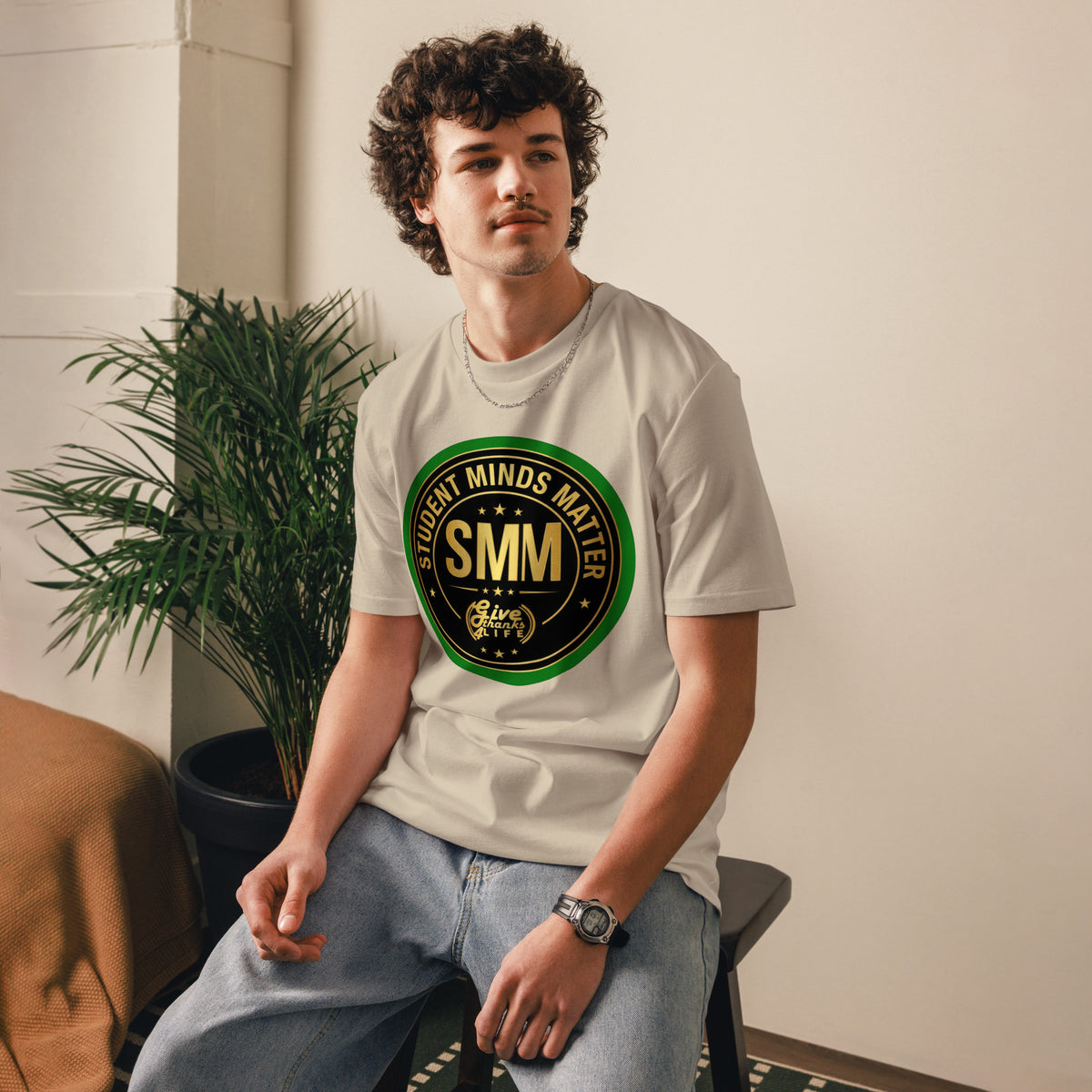 GT4L Students Minds Matter Organic Cotton T-Shirt, view 12