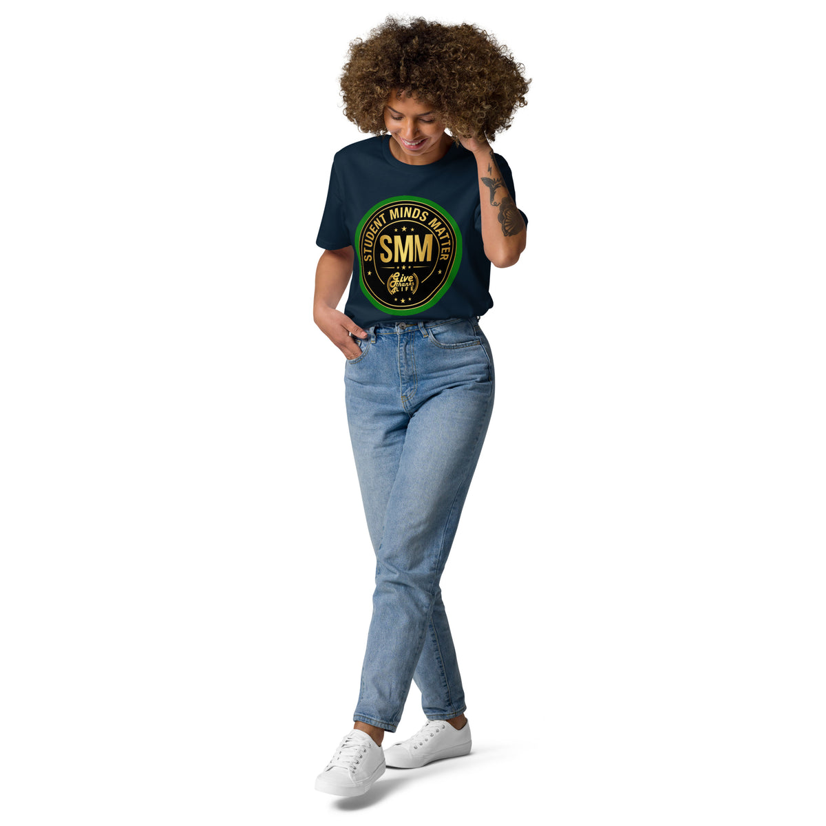 GT4L Students Minds Matter Organic Cotton T-Shirt, view 45