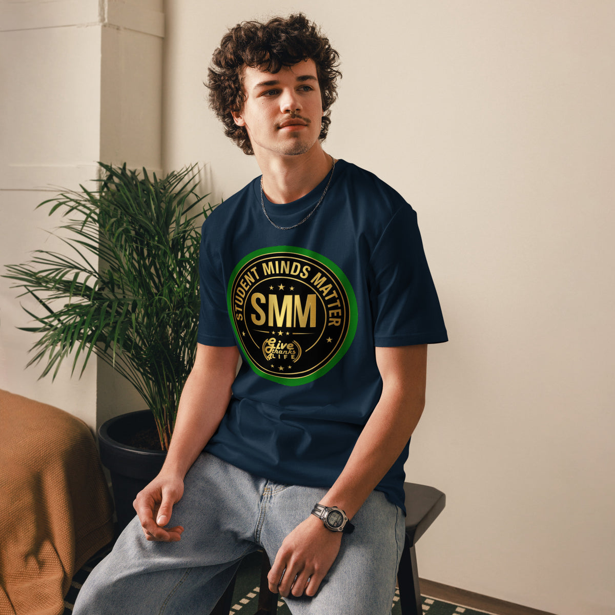 GT4L Students Minds Matter Organic Cotton T-Shirt, view 3