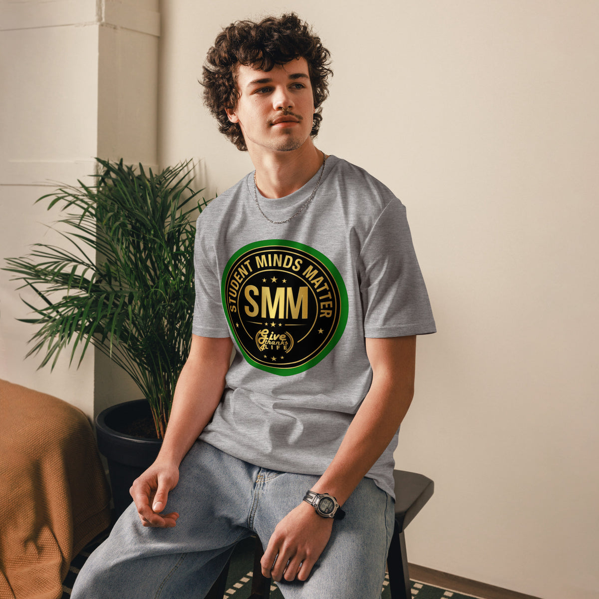 GT4L Students Minds Matter Organic Cotton T-Shirt, view 11