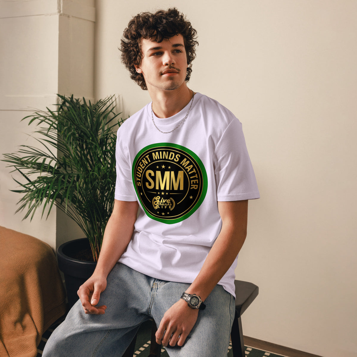 GT4L Students Minds Matter Organic Cotton T-Shirt, view 15