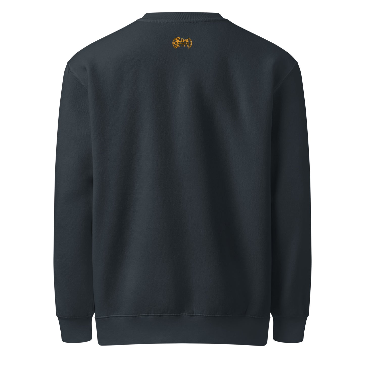 Black sweatshirt on a white background