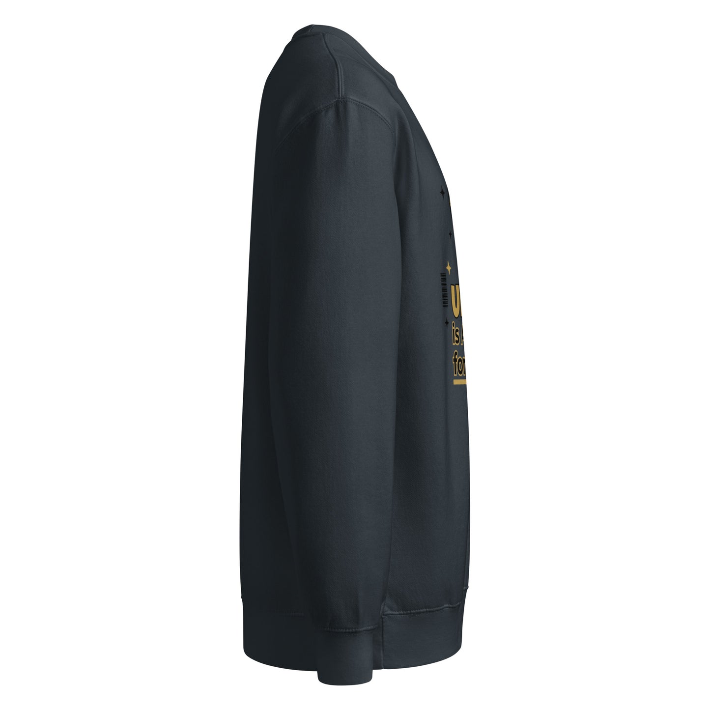 Black jacket with a small logo on the chest against a white background
