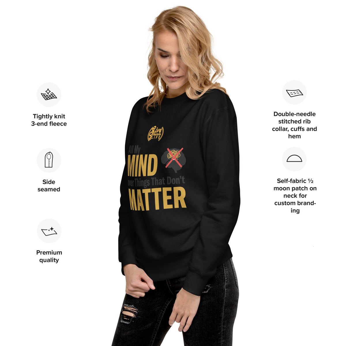 GT4L My Mind Unisex Premium Sweatshirt, view 9