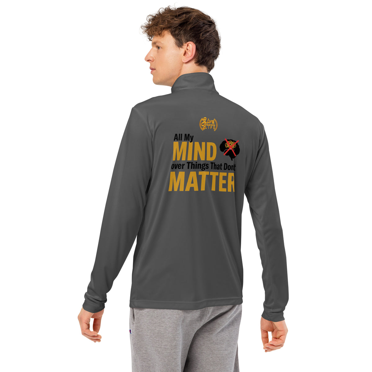 GT4L My Mind Lightweight Quarter-Zip Pullover, view 21
