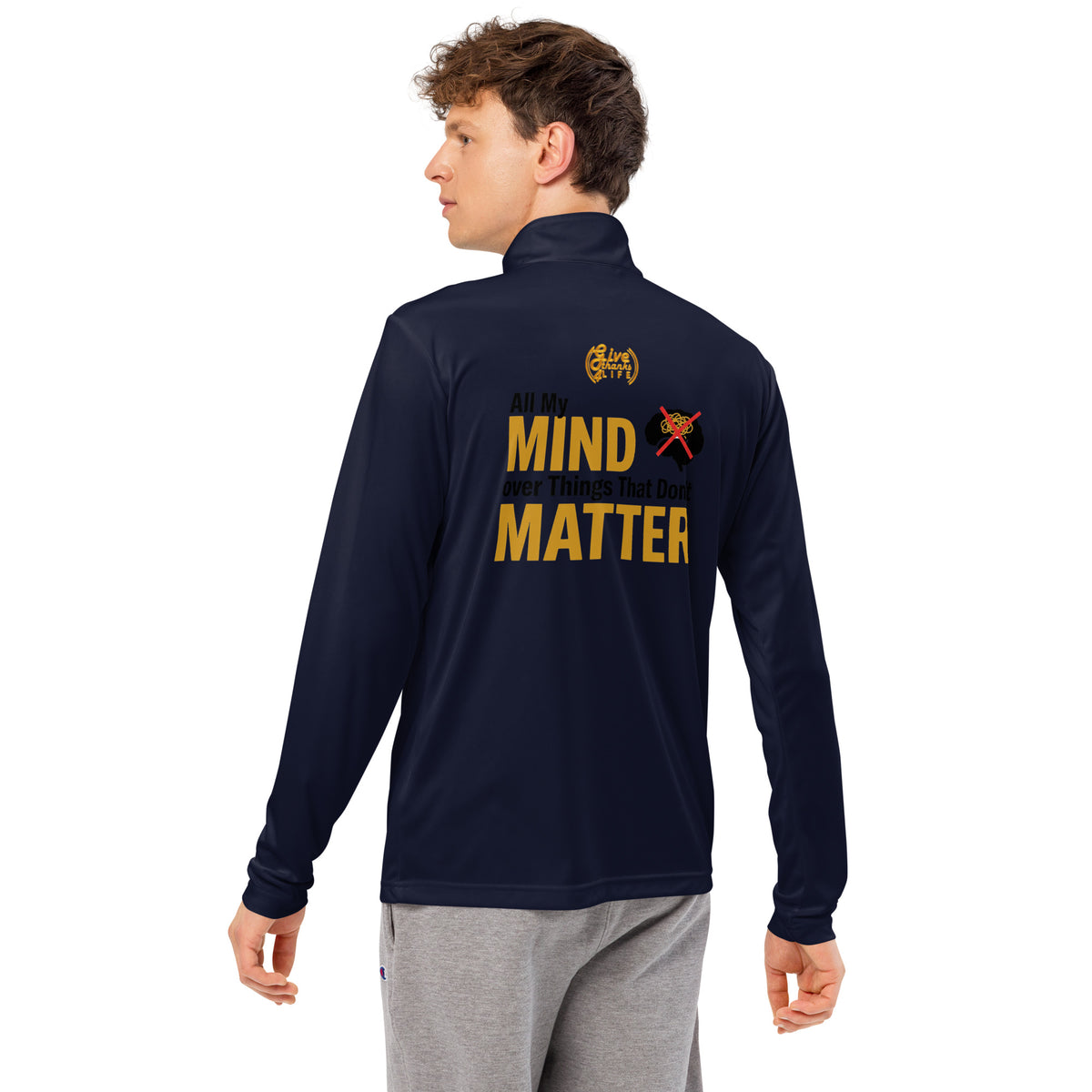 GT4L My Mind Lightweight Quarter-Zip Pullover, view 15