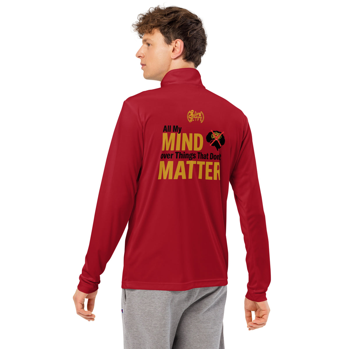 GT4L My Mind Lightweight Quarter-Zip Pullover, view 17