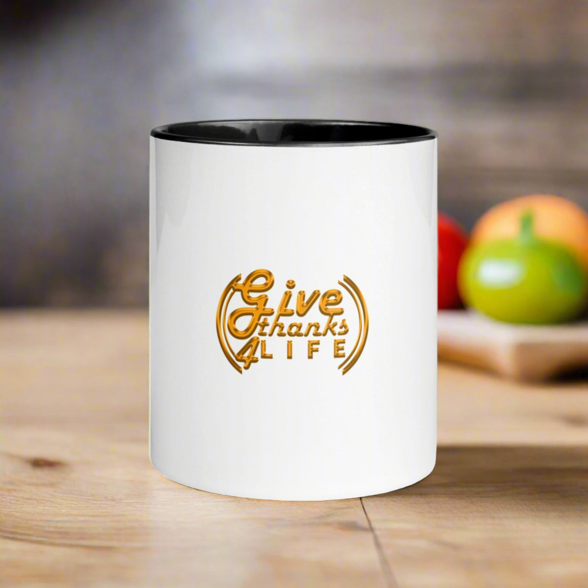 GT4L Ceramic Mug with Colour Inside, view 2