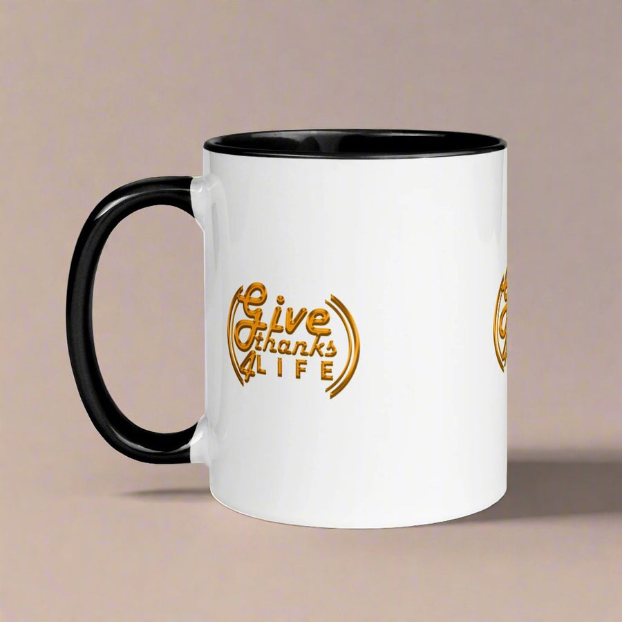 GT4L Ceramic Mug with Colour Inside, view 4