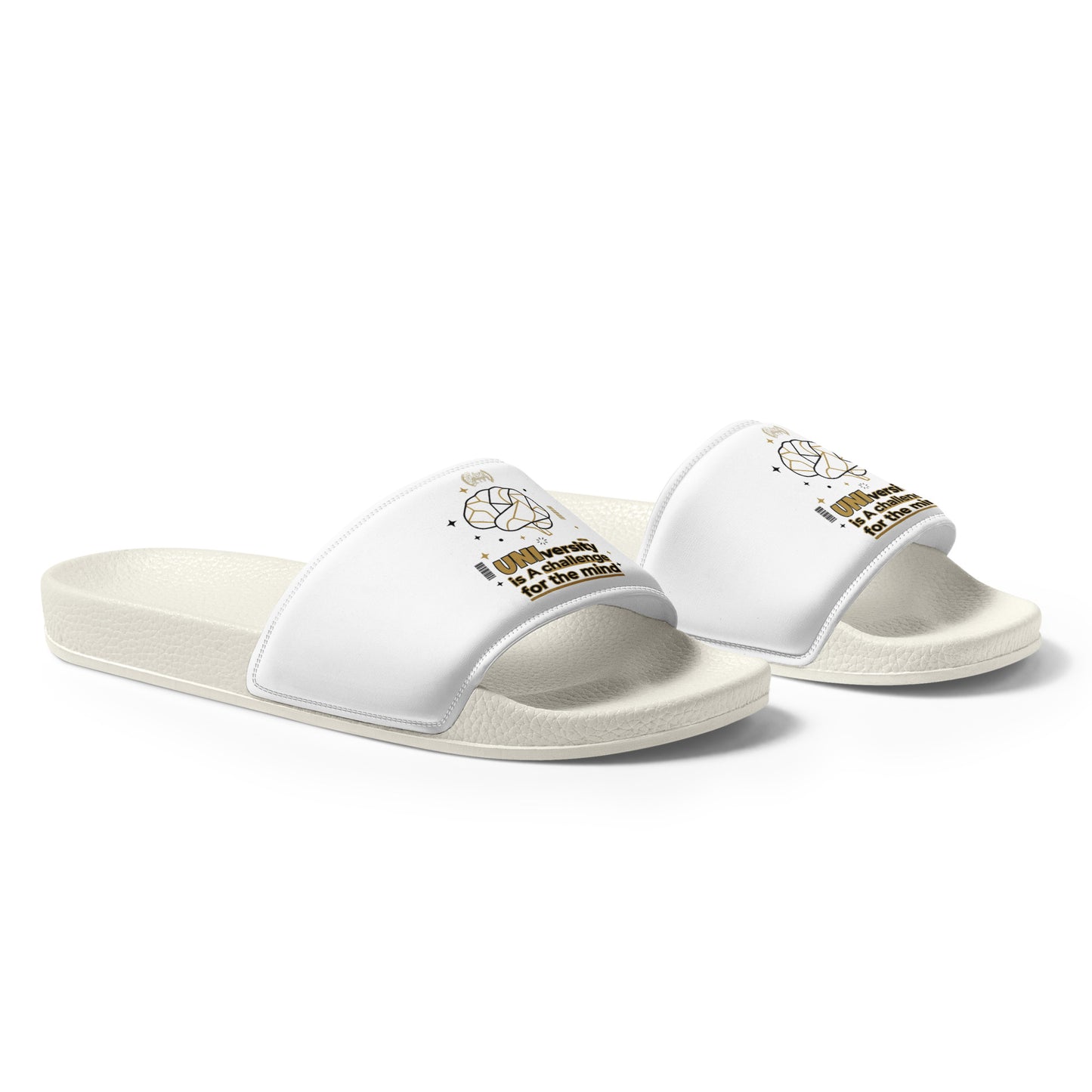 White slides with text on a white background