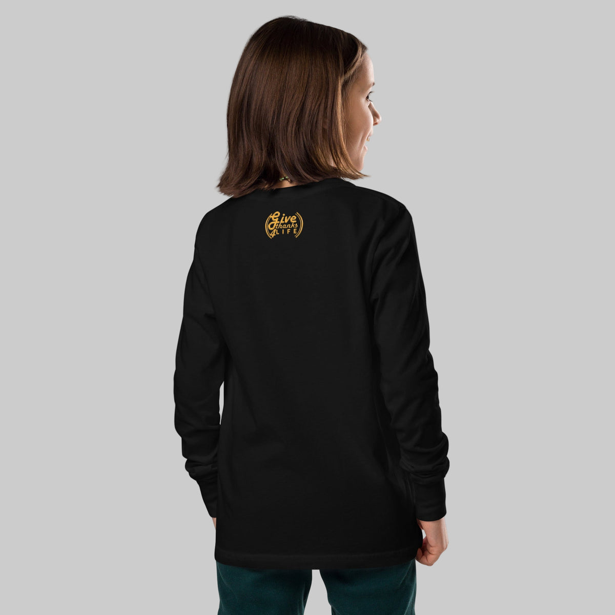 GT4L Fun Youth Long Sleeve "smiley face" Tee, view 17