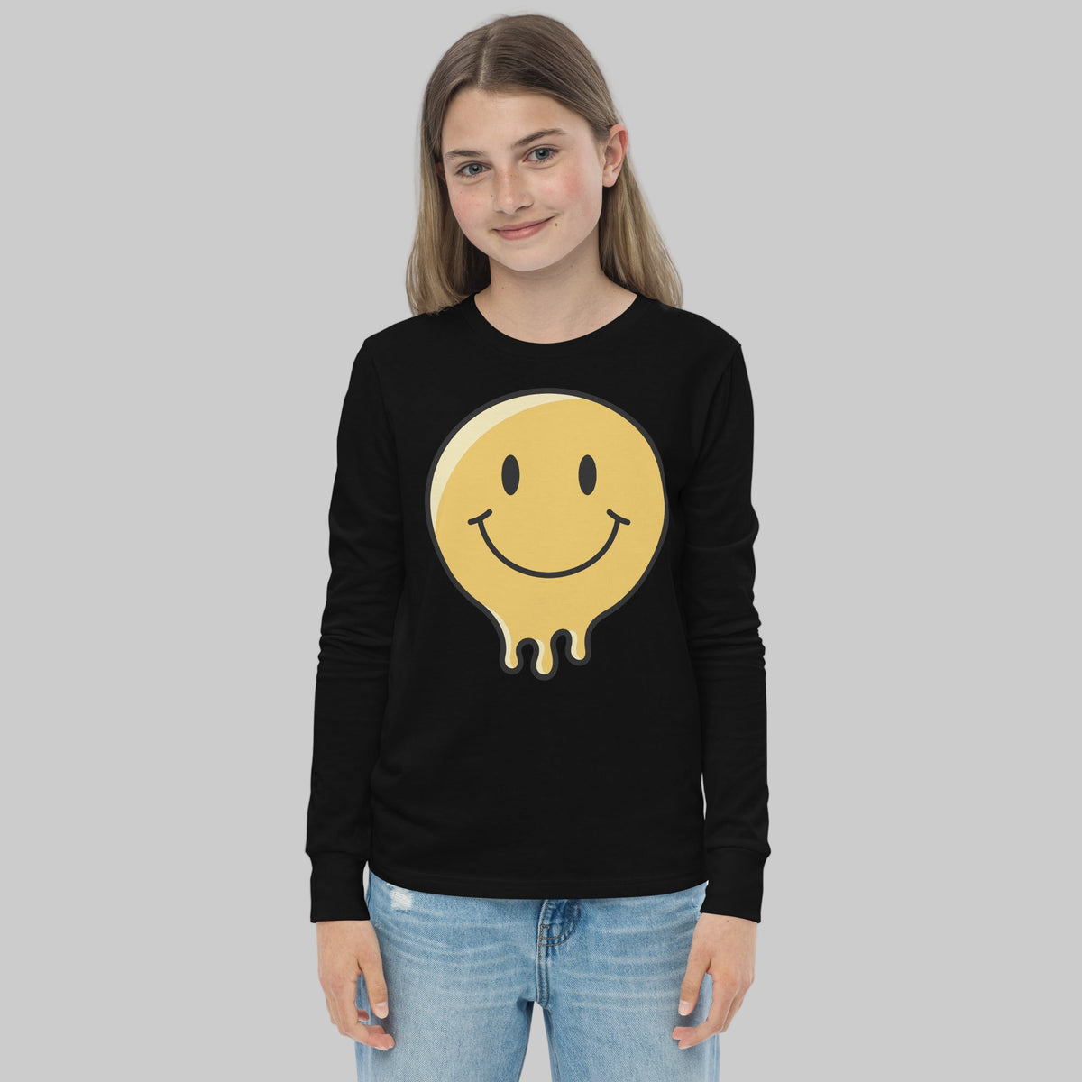 GT4L Fun Youth Long Sleeve "smiley face" Tee, view 7