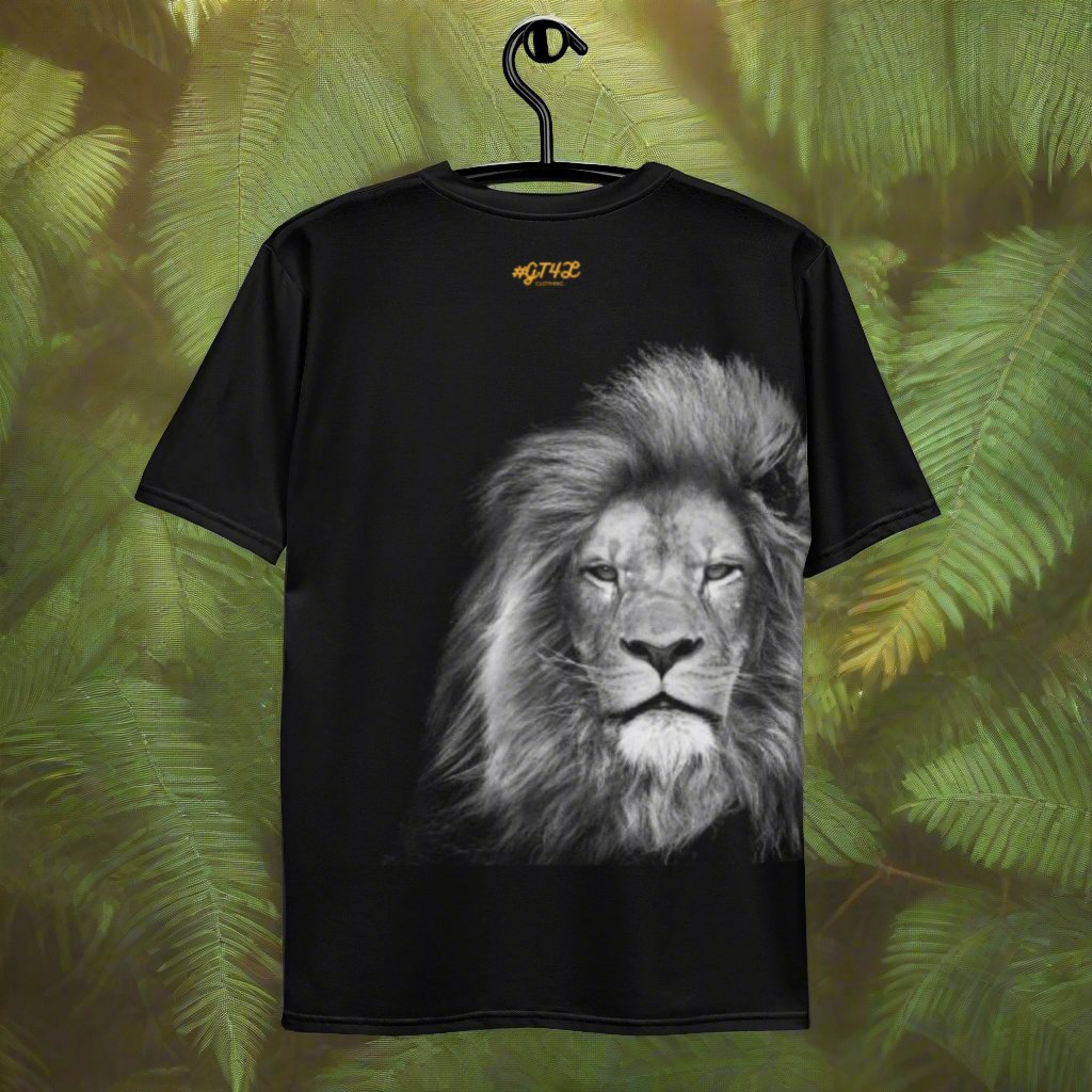 GT4L Men's Lion Print T-Shirt, view 3