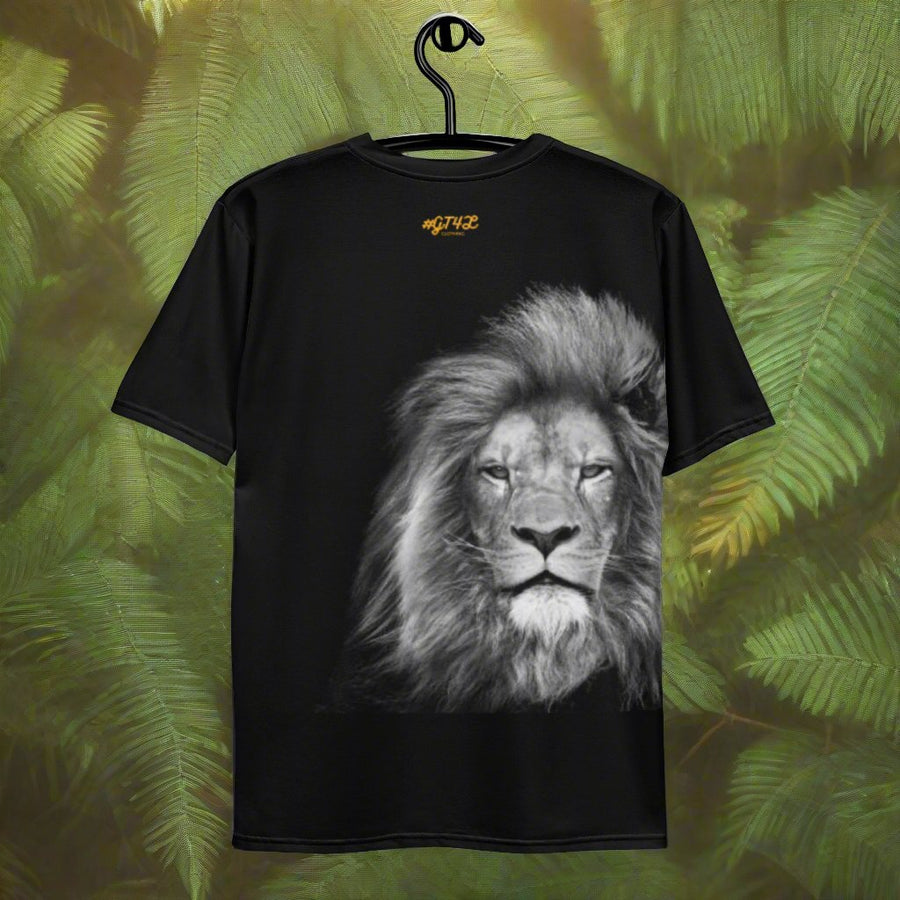 GT4L Men's Lion Print T-Shirt, view 3