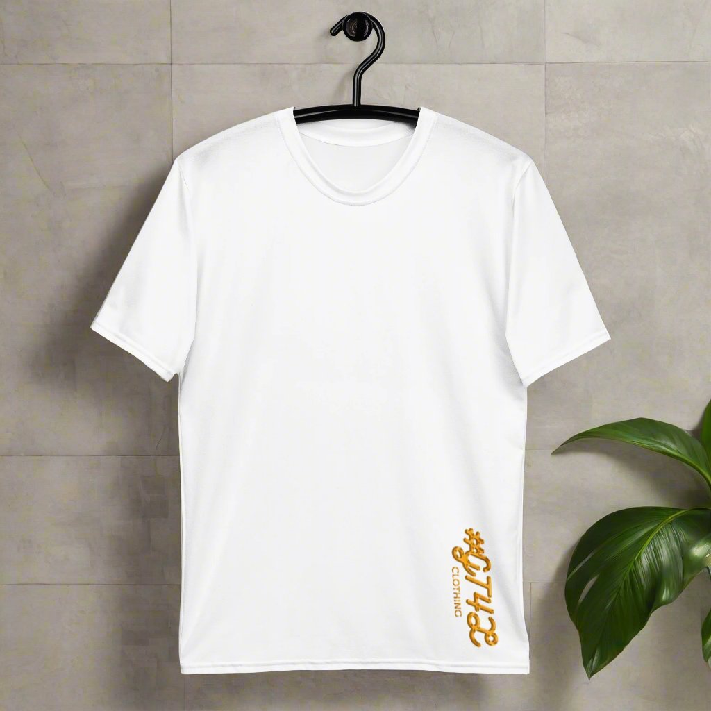 GT4L Men's White Premium Stretch T-Shirt