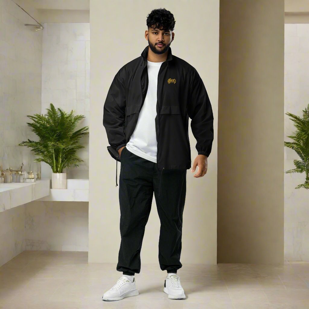 GT4L Men's Embroidered Windbreaker