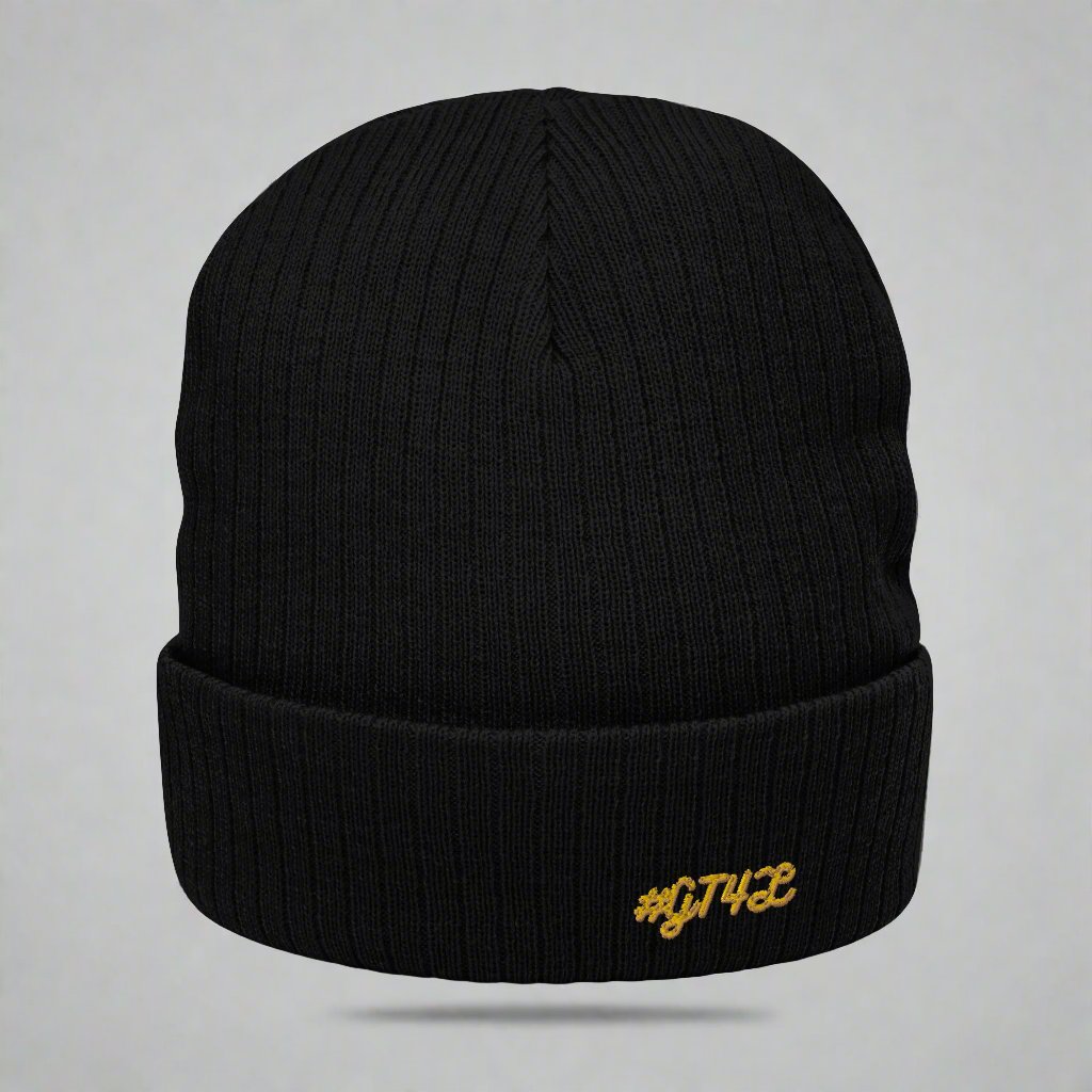 GT4L Ribbed Knit Beanie, view 7