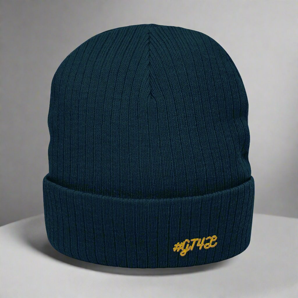 GT4L Ribbed Knit Beanie, view 8