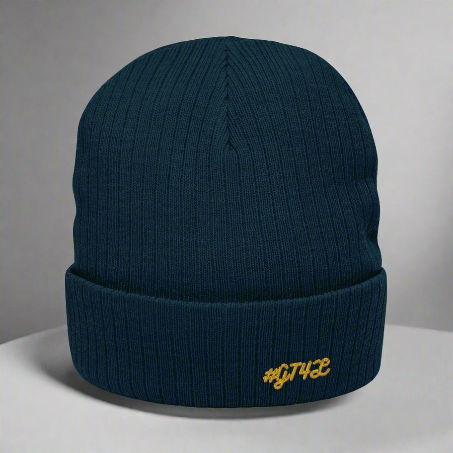 GT4L Ribbed Knit Beanie, view 8