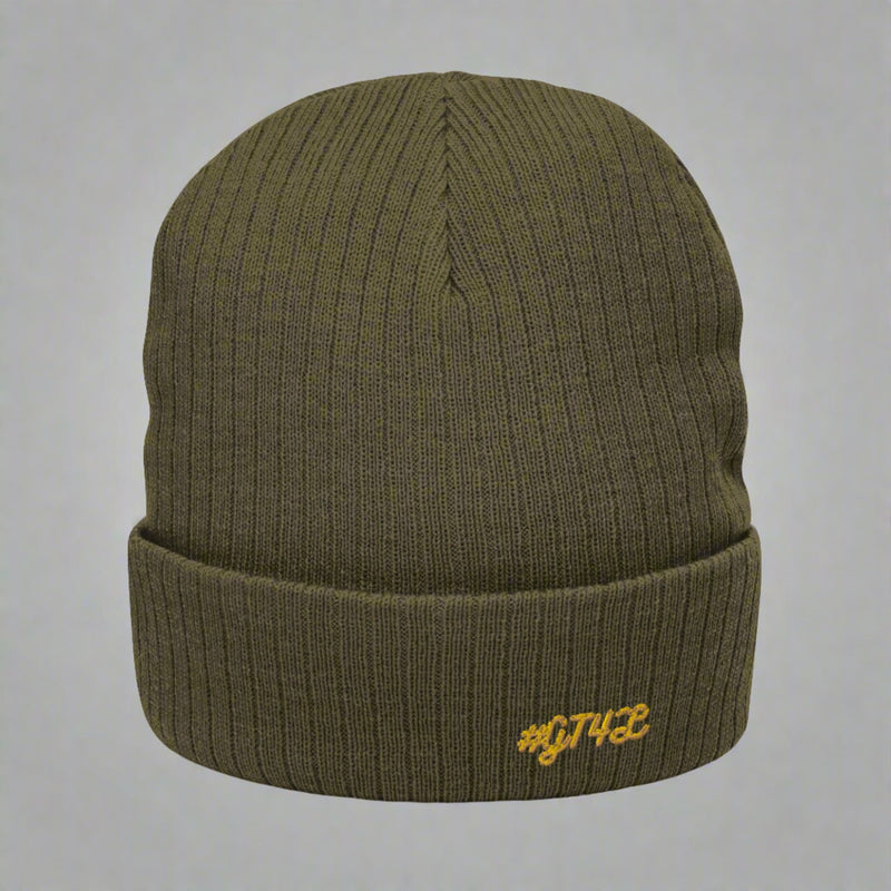 GT4L Ribbed Knit Beanie