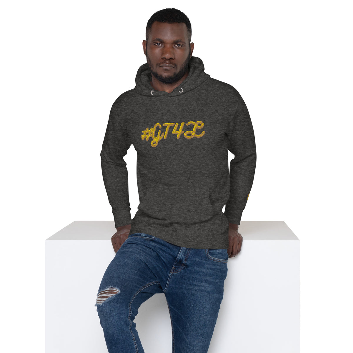 GT4L Men's Embroidered Hoodie, view 10