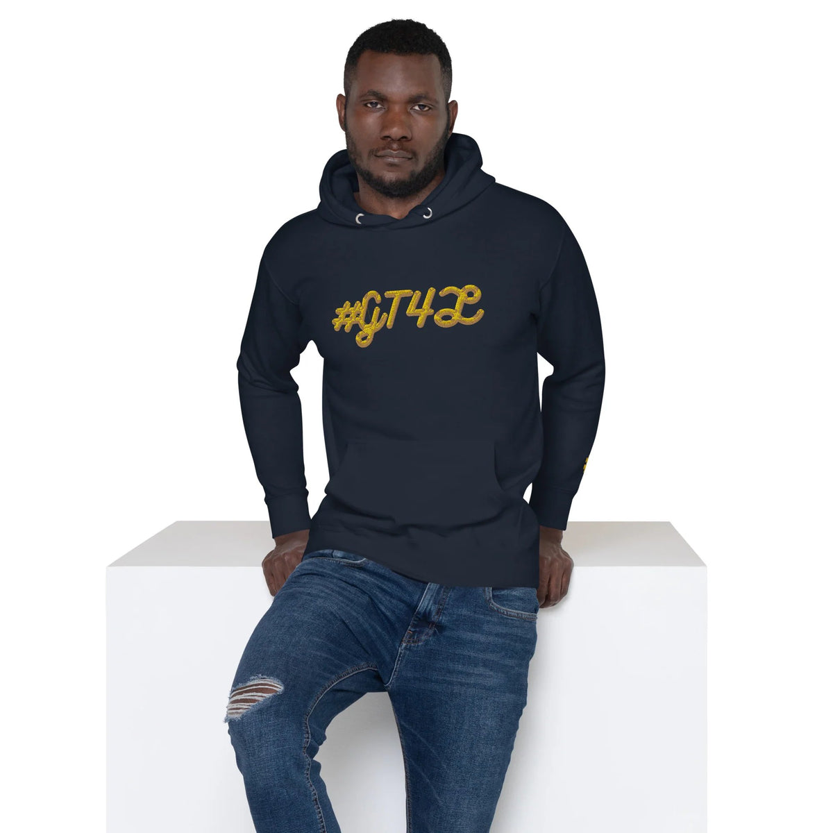 GT4L Men's Embroidered Hoodie, view 6